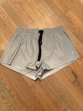 Women’s Light Gray Athletic Drawstring Shorts